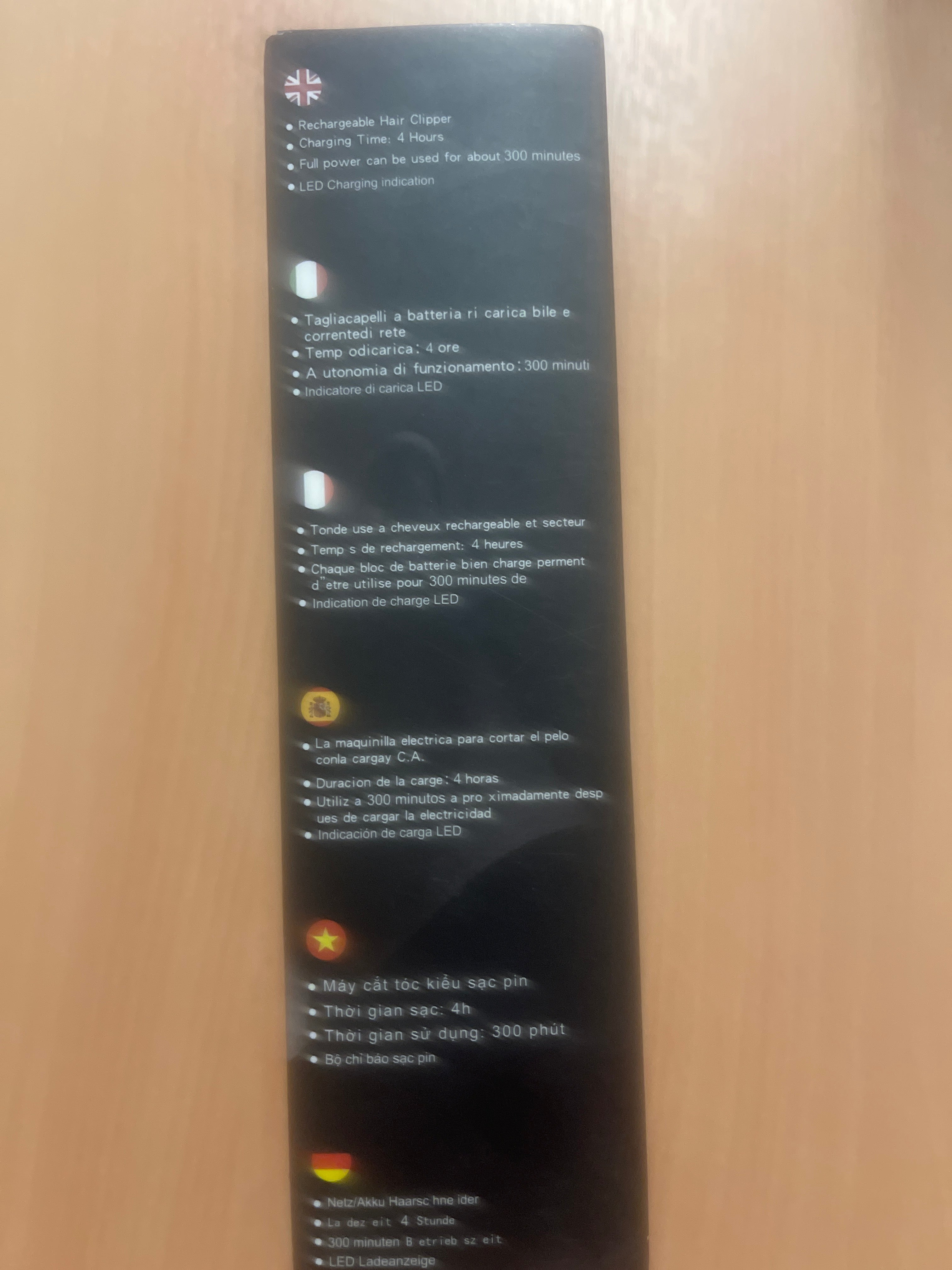 Professional Hair Clipper – Cordless Trimmer, Rechargeable, Precision Cutting