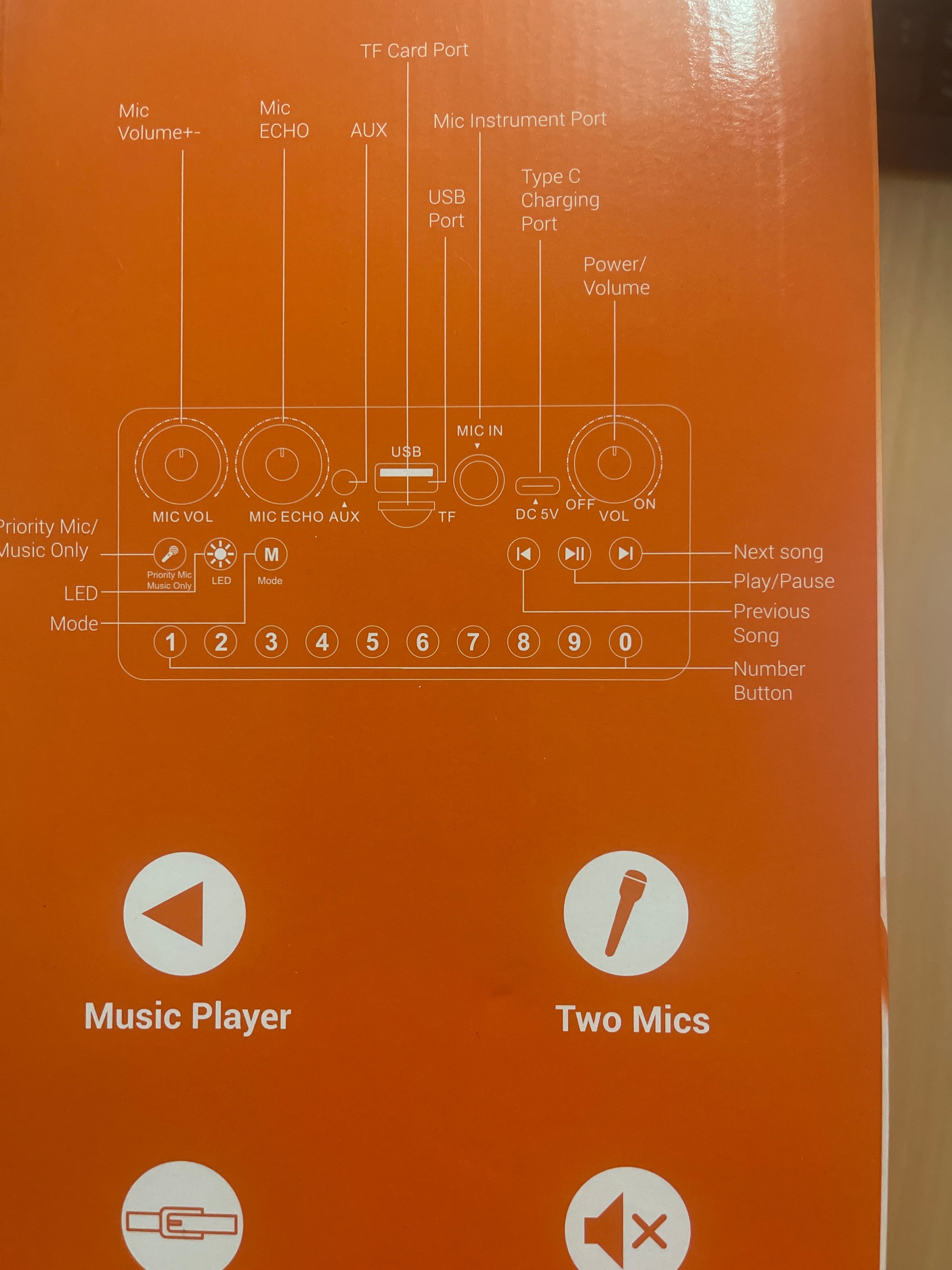 Wireless Karaoke Microphone – Bluetooth Speaker, Portable Singing Mic