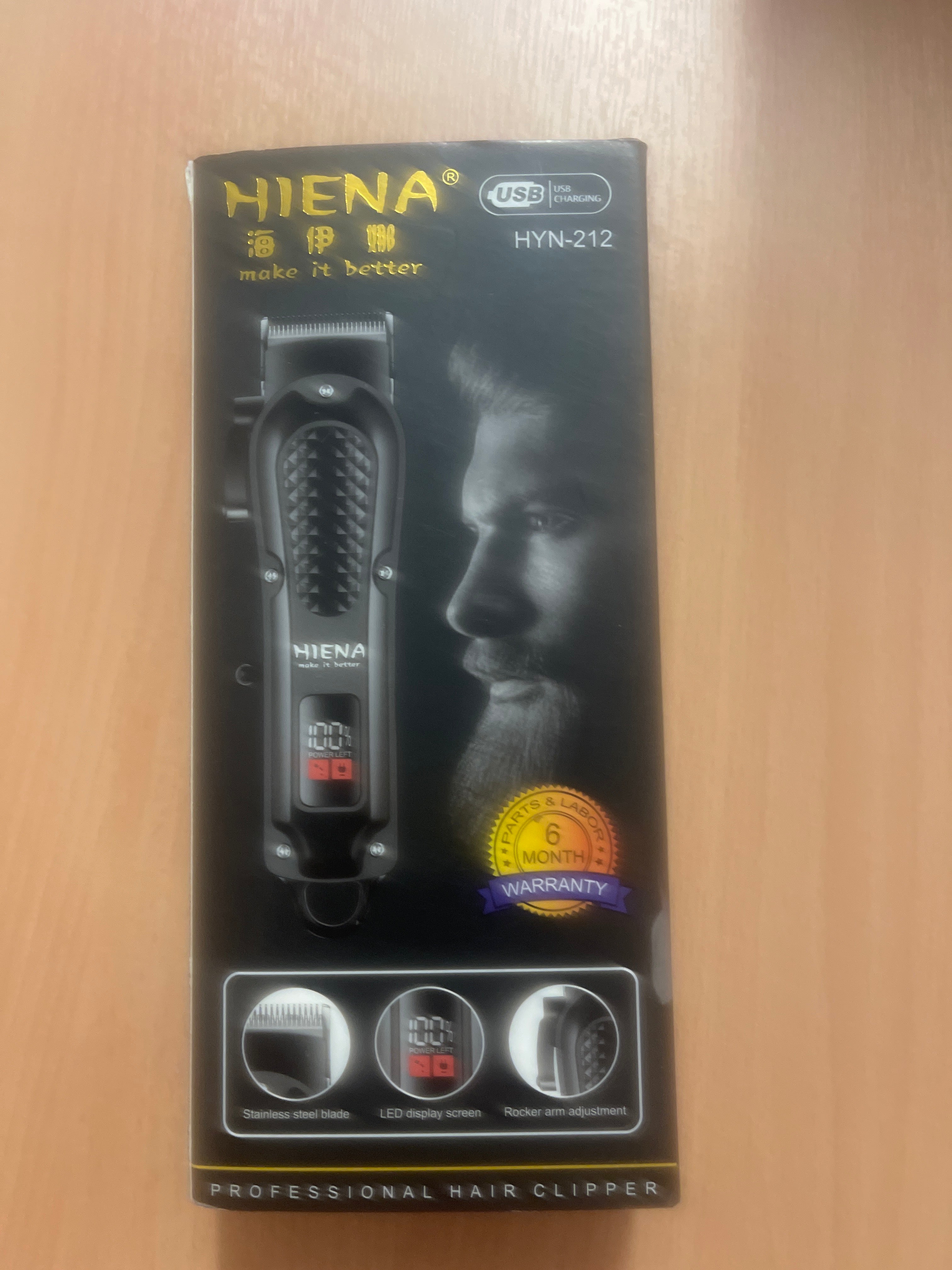 Professional Hair Clipper – Cordless Trimmer, Rechargeable, Precision Cutting